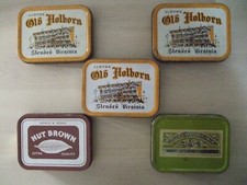 5 Old Tobacco Tins. GREAT FOR