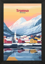 Tromso Norway Landscape Framed
