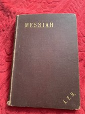 Vocal Score SATB With Piano Handel Messiah Antique Bound Hardback