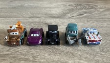 Disney Pixar Mattel Diecast Metal Cars Mini Racers Bundle X 5