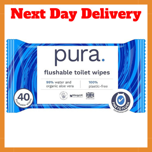 Pura flushable moist toilet - pura,