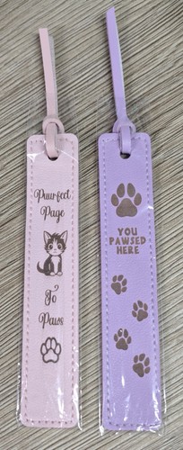 Leather bookmark with - (pu),