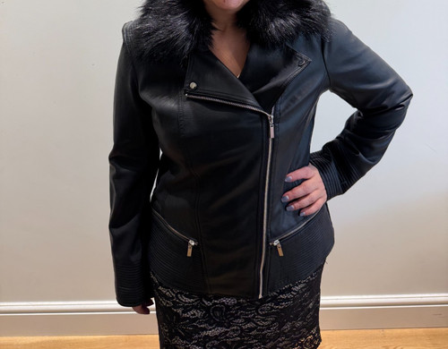 Wallis black faux leather - black,