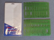 Alvin Ellipse Templates, Small Series No.3902-00, Set of 10, 15 -60D