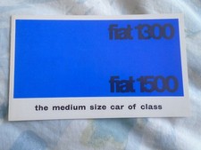 Fiat 1300 & 1500 brochure undated English text ref 1737 very small format