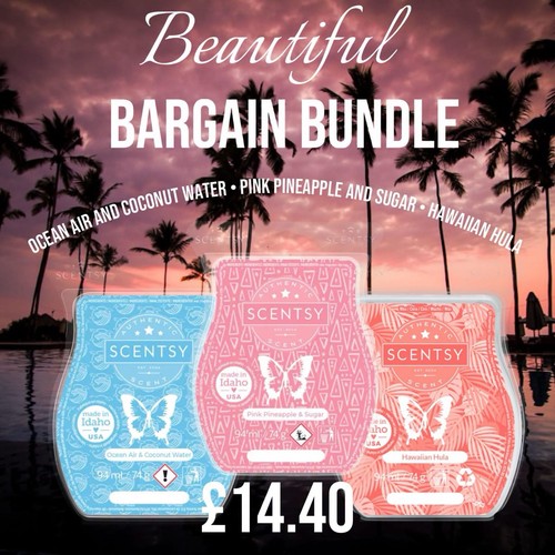 Scentsy bar wax bundle pink - 3,