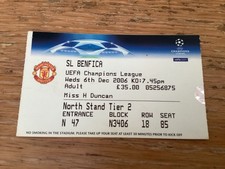 RARE  CHAMPIONS LEAGUE TICKET