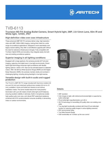 Truvision tvb analog camera - tvb,