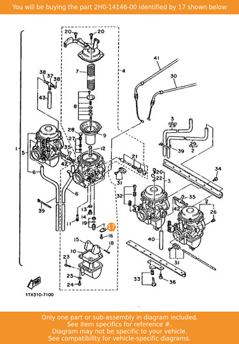 Yamaha plate 2h0 14146 - yamaha, 2h0-14146-00