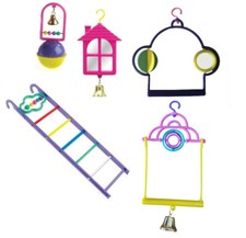 Plastic budgie toys - plastic,