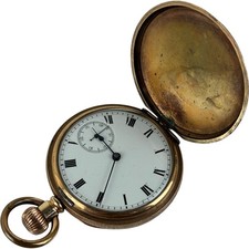 Gold Plated Star Pocket Watch