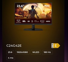 AOC C24G42E 24" Curved Full HD