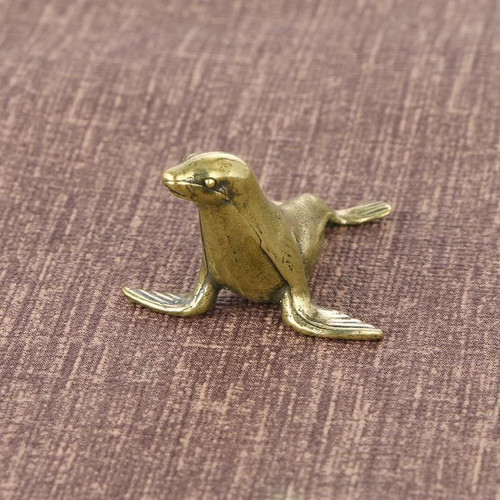 Vintage brass seal ornaments - vintage,