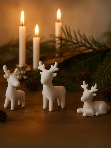 Nordic reindeer family 3d - nordic,