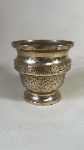 Vintage indian brass planter - brass,