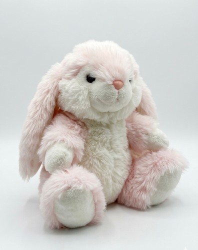 Plush pink white bunny rabbit - bunny,