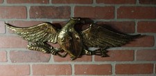 Vintage Brass Eagle- Shield
