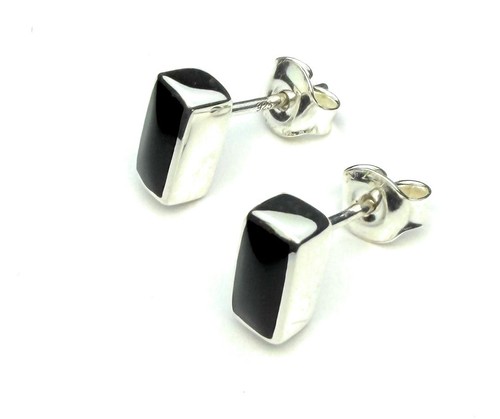 Whitby jet and sterling silver