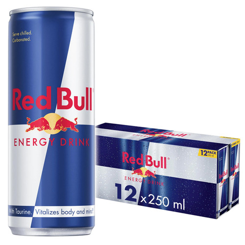 Red bull energy drink 250ml - red,