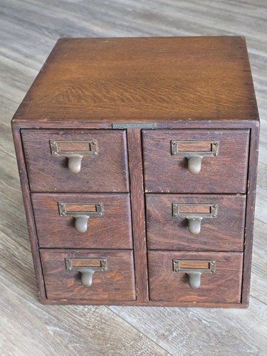 Antique drawer library card - drawer,