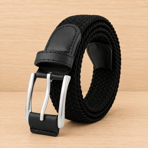Mens braided stretch belt - braided,