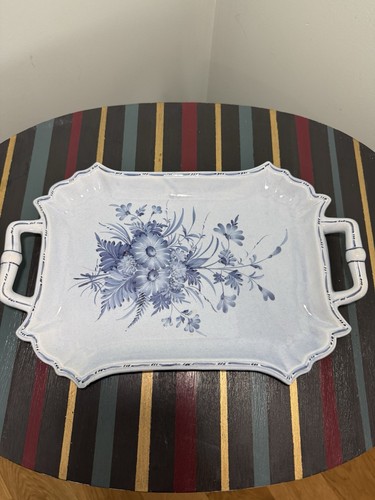 Vintage italian floral serving - italian,