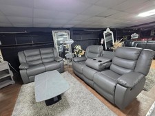 3+2 Leather Recliner Sofa Set
