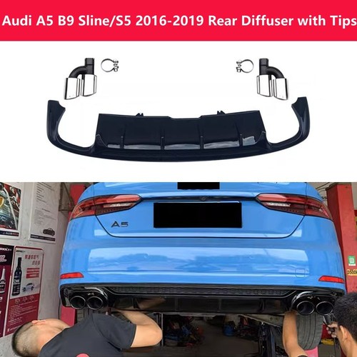 Black rear diffuser lip - rear,