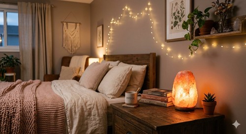 Himalayan pink salt - himalayan, lamp