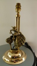 Art deco brass crinoline - brass, lady