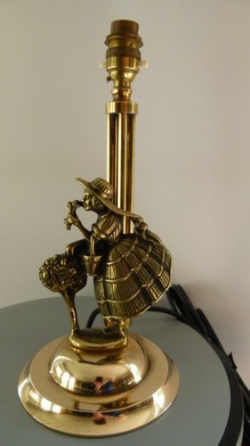 Art deco brass crinoline lady - art,