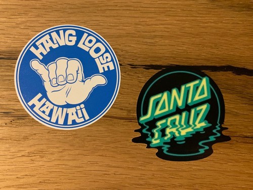 Hang loose stickers vintage - 2x,