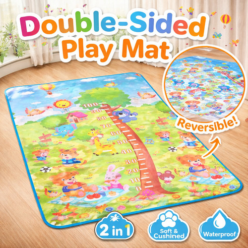 Sided large baby play mat - 2,