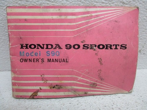 Honda s90 owners - owners, manual