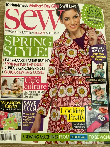 Sew magazine april 2011 issue - magazine,