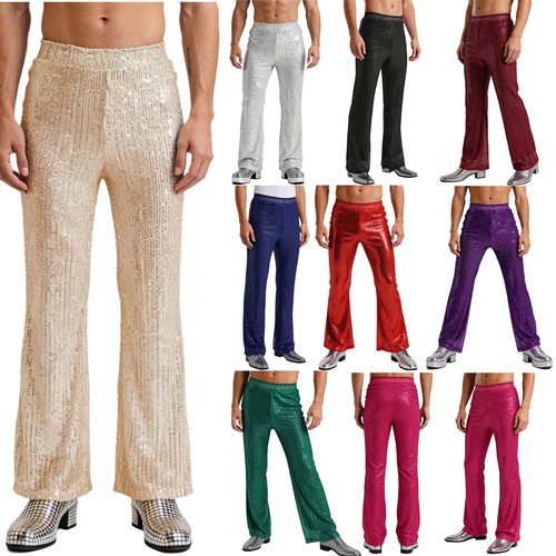 Adult mens 70s disco pants - mens,