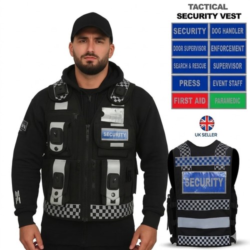 Viz security vest tactical - hi,
