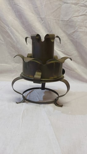 Trench art candle - art,