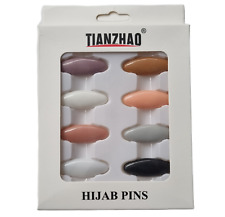 MUSLIM HIJAB SCARF SAFETY CLIP HIJAB FASHION PINS SNAG FREE SKIN TONE UK
