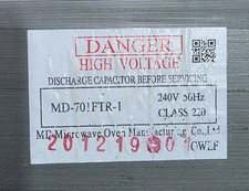 Microwave Power Transformer MD-701FTR-1 240V 700W + FREE POSTAGE