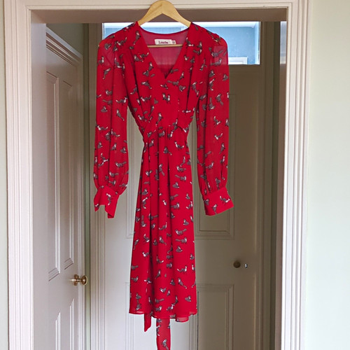 Louche kira red - red, midi