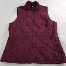 Talbots Quilted Full Zip Vest
