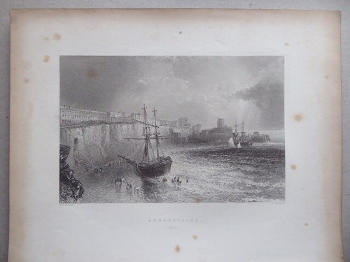Antique print broadstairs - antique,