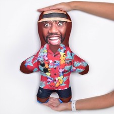 Personalised Mini Me Teddy Hawaiian Shirt Cushion Funny Beach Custom Face Doll