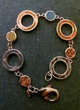 VIVA BRACELET SIGNED MULTI COLOUR  SILVER TONE WITH LOBSTER CLASP 