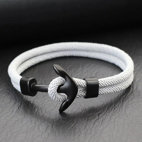 New men anchor bracelet - bracelet, with