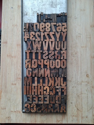 Wooden letterpress printing - wooden,