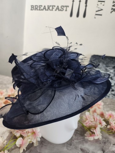 Hat box navy - wedding,