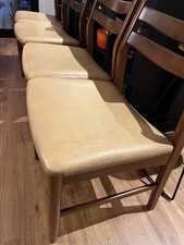 Vintage Mid Century Jentique Teak Dining Chairs Set of 4 good used condition 