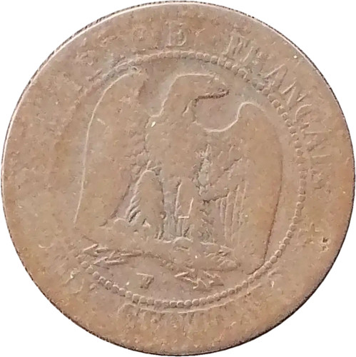 France coin centimes 1854 w - 2,